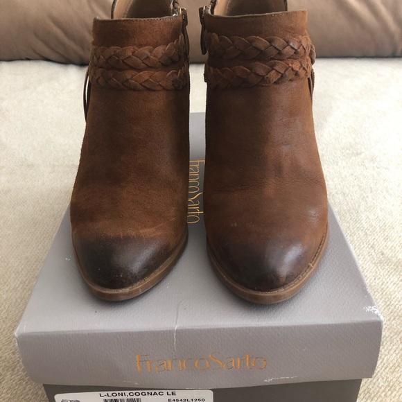 FrancoSarto L-Loni Bootie, Cognac LE - Picture 2 of 7